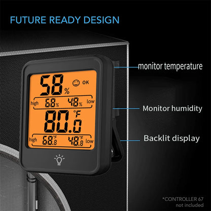Grow tent indoor Growboxs Plant Tent With humidity temperature display Hydroponics Grow Room For Indoors Greenhouse Plants Mylar